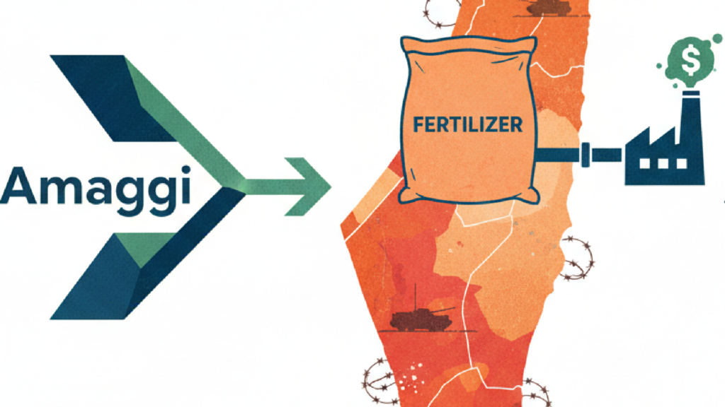 Imagem ilustrativa sobre Amaggi compra fertilizante de empresa acusada de lucrar com ocupação de Israel na Palestina