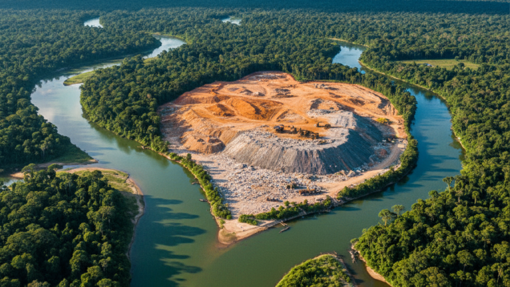 Imagem ilustrativa sobre Projeto de ‘lixão’ na Grande Belém gera temor de contaminação de rios da Amazônia