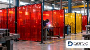 Biombos para Solda: Segurança Industrial Reforçada por Destac Plásticos